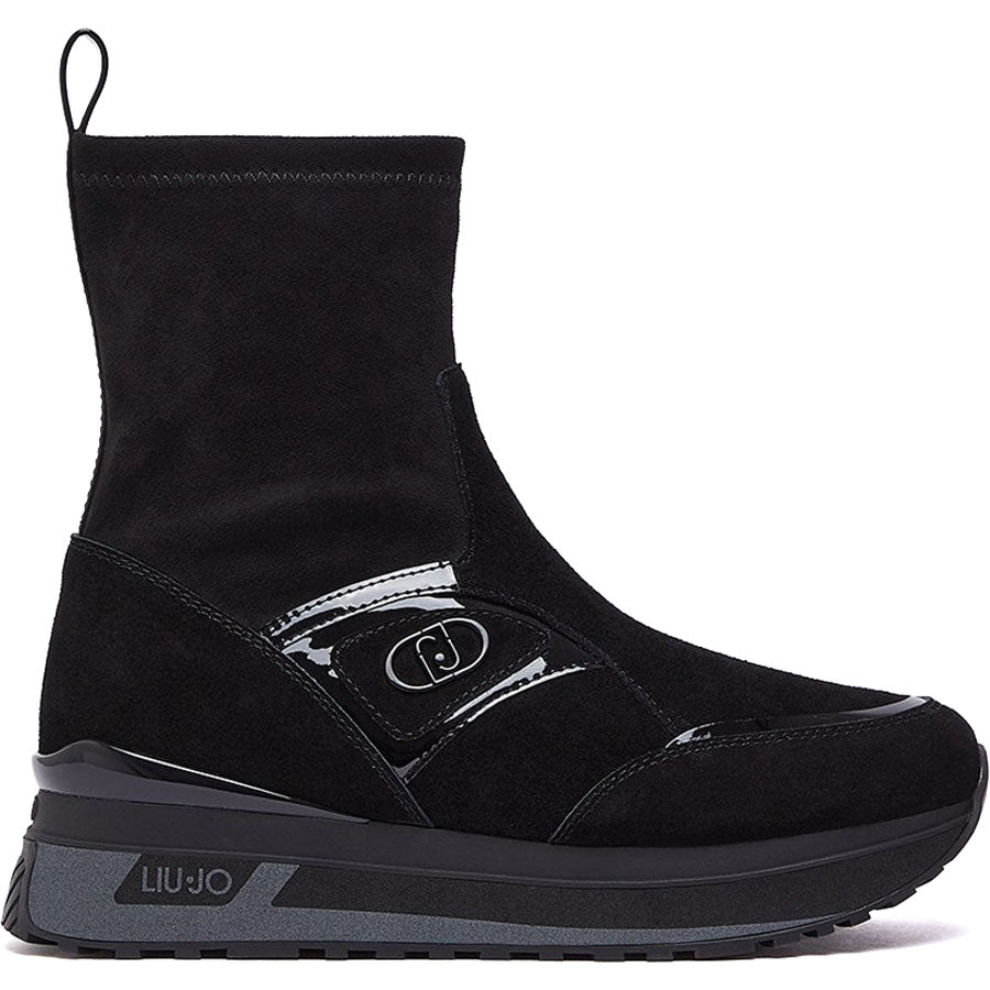 LIU JO δερμάτινο sneaker/ μποτάκι MAXI WONDER