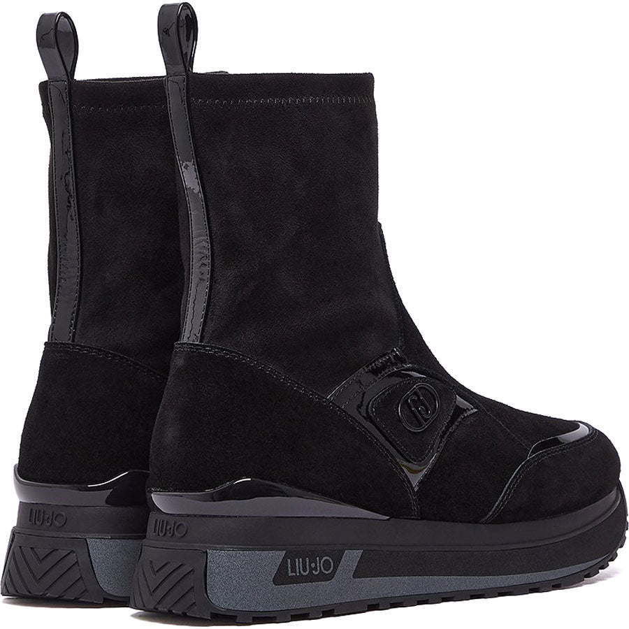 LIU JO δερμάτινο sneaker/ μποτάκι MAXI WONDER
