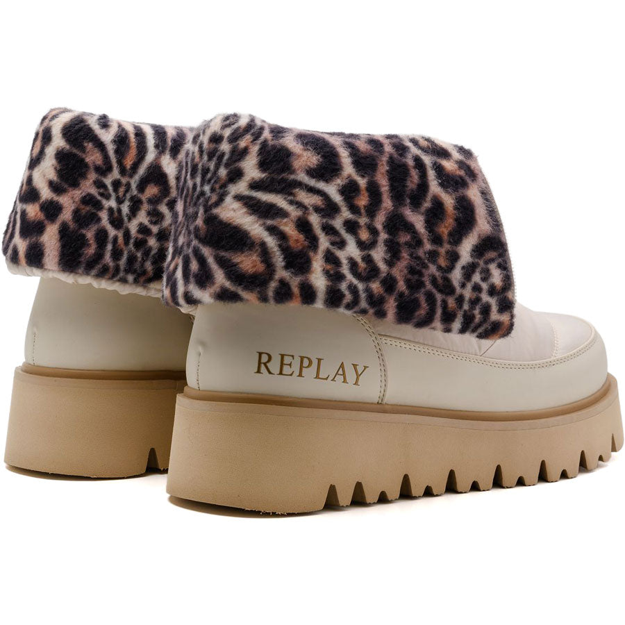 REPLAY μπεζ μποτάκι MELROSE FOLD