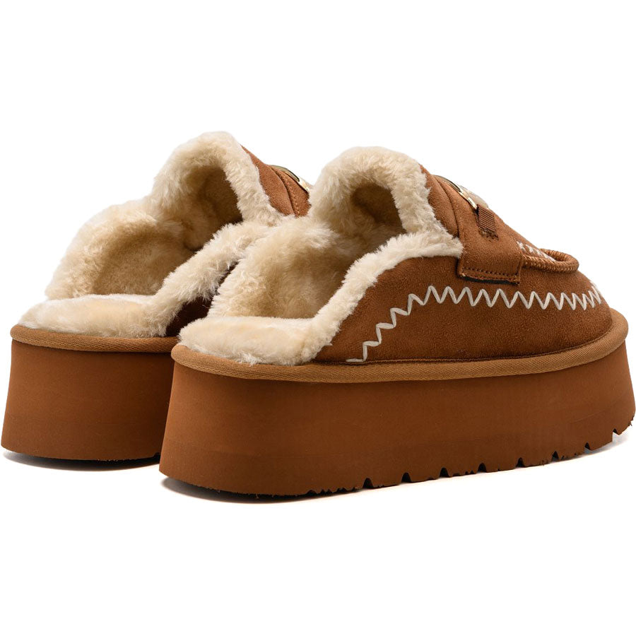 Replay καμελ γούνινο clog CHIC INDIAN