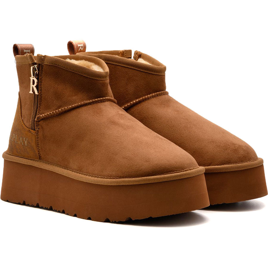 Replay καμελ australian boot CHIC ZIP