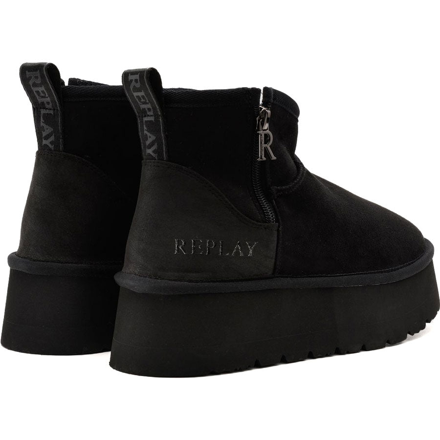 Replay μαύρο australian boot CHIC ZIP