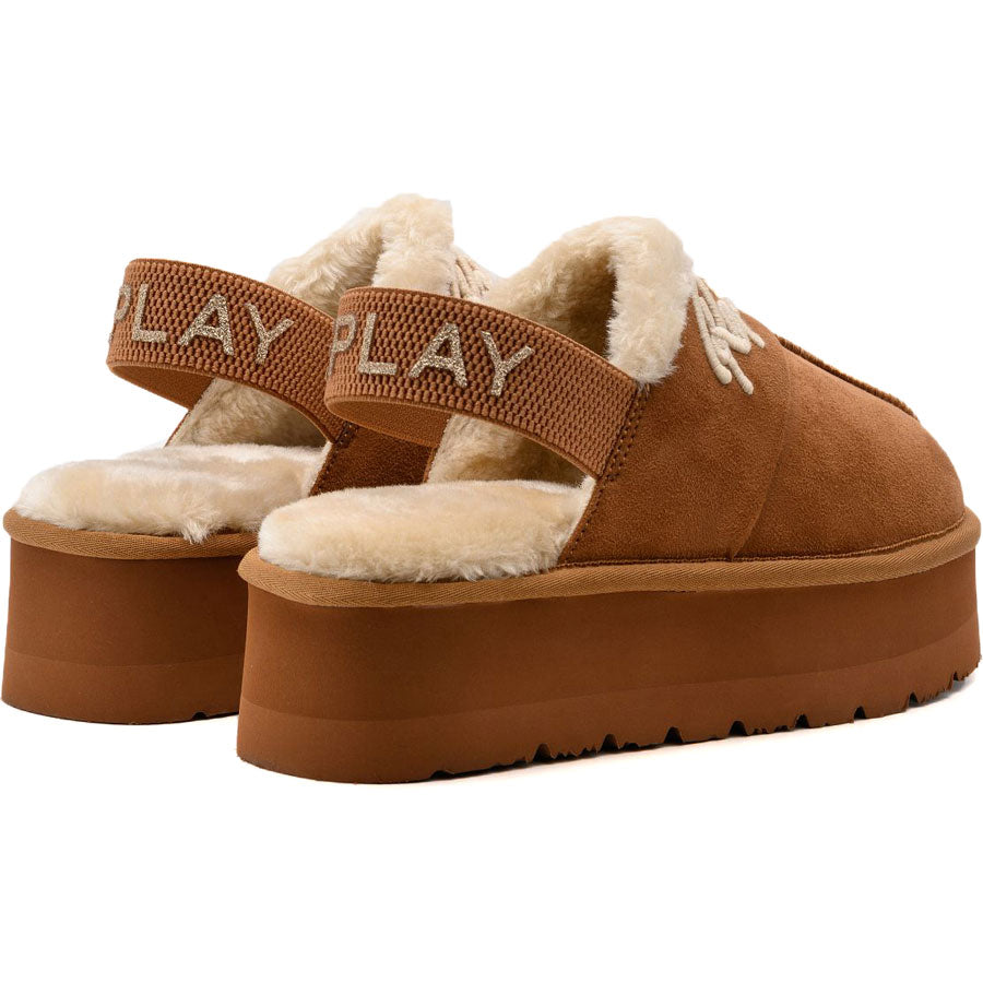 Replay καμελ γούνινο clog CHIC LUNA