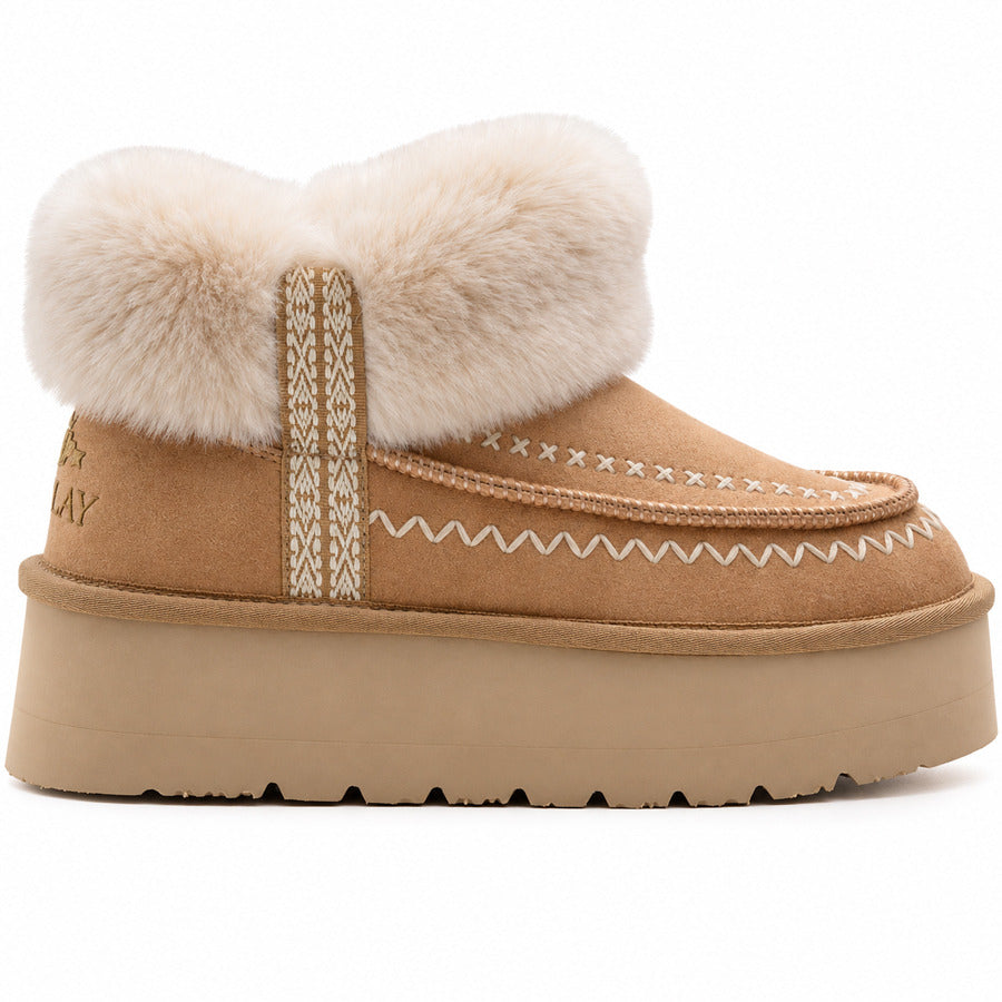 Replay μπεζ australian boot CHIC LAYCRA