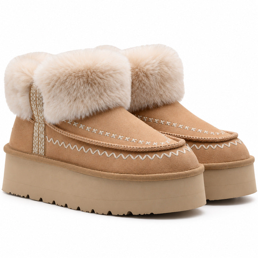 Replay μπεζ australian boot CHIC LAYCRA