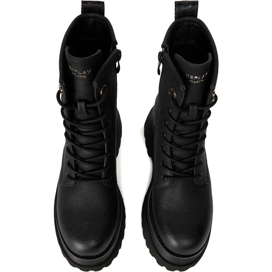 REPLAY μαύρο biker boot ANY ICON