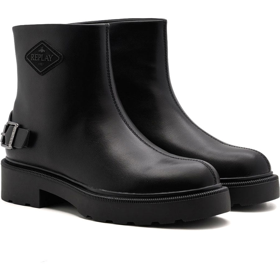 REPLAY μαύρο μποτάκι LYDIA MID
