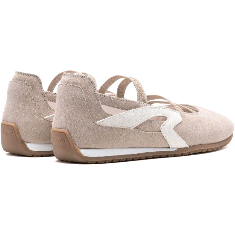 REPLAY μπεζ μπαλαρίνα LOLY SUEDE