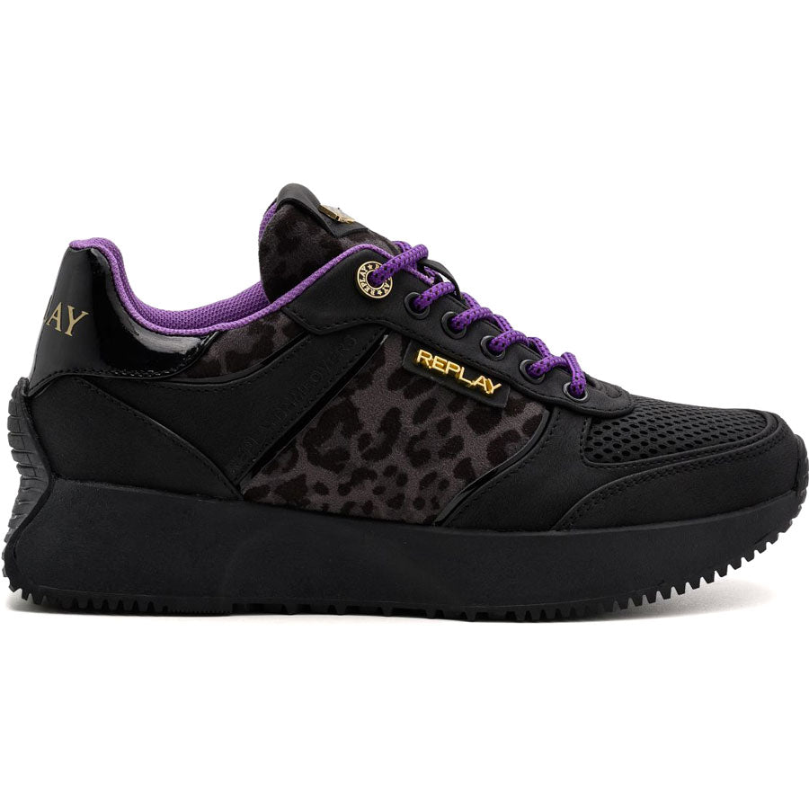 REPLAY μαύρο sneaker MISS LEO
