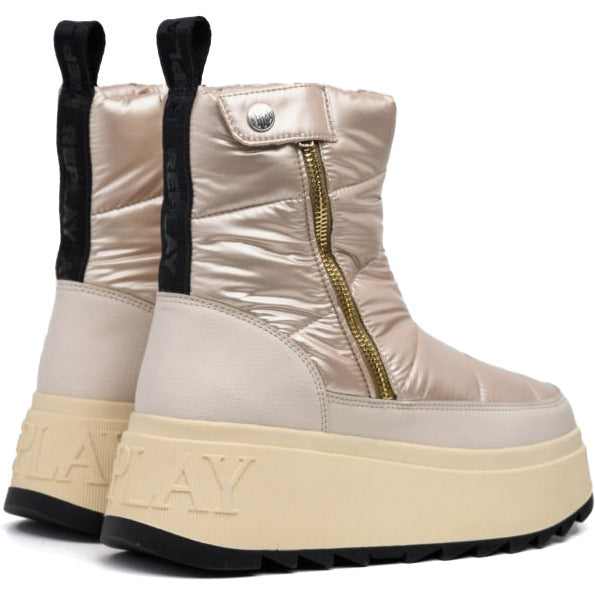 REPLAY nude snow boot VIXXI ZIP
