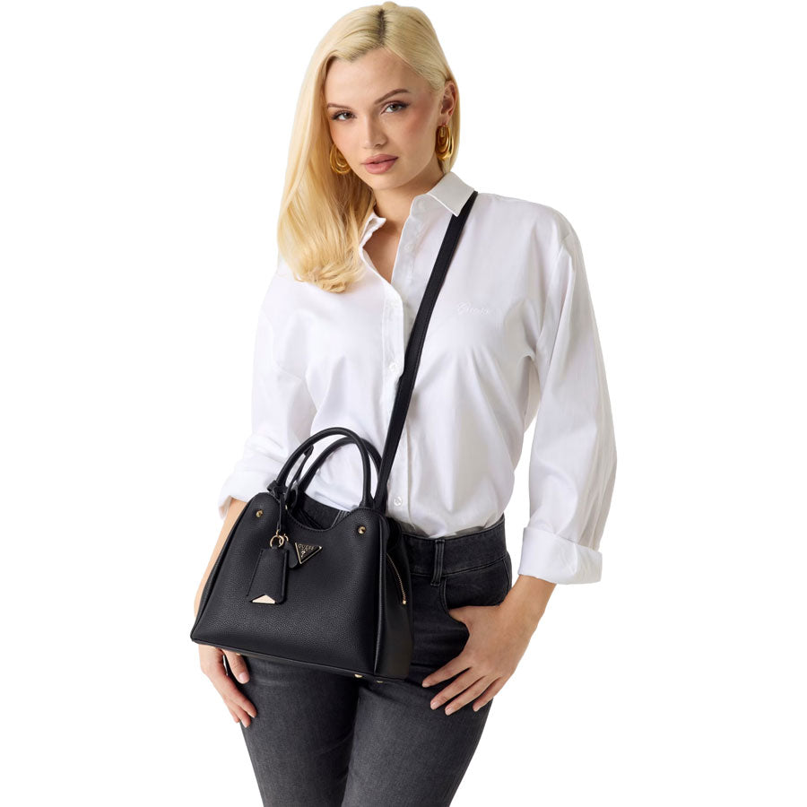 Guess μαύρη τσάντα χειρός Meridian mini