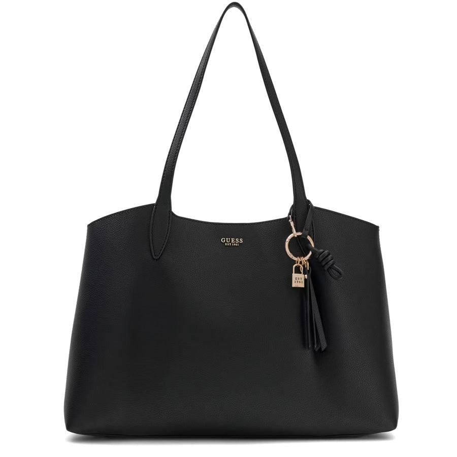 Guess μαύρη τσάντα ώμου Melody tote