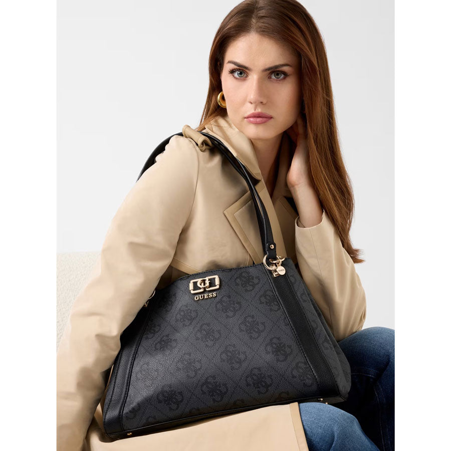 Guess μαύρη τσάντα ώμου Karnilla Girlfriend