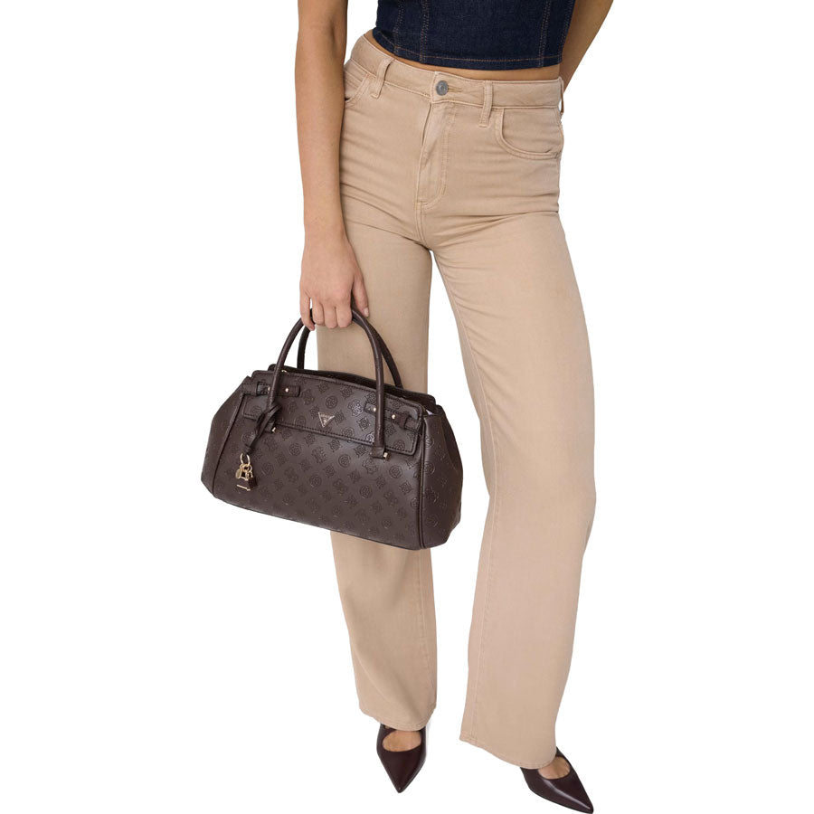 Guess καφέ τσάντα χειρός Diana Satchel