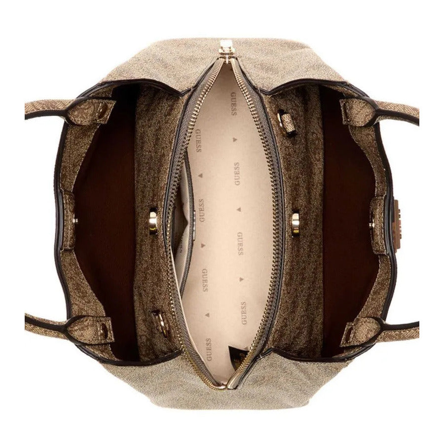 Guess μπεζ latte τσάντα ώμου Meridian mini