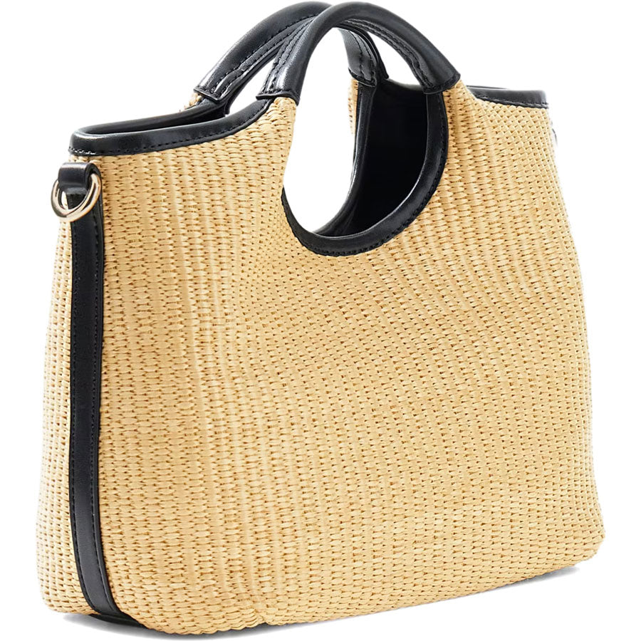 GUESS ψάθινη τσάντα ώμου Kirsten mini