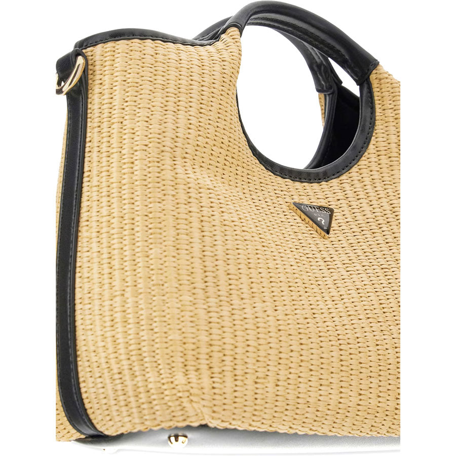 GUESS ψάθινη τσάντα ώμου Kirsten mini