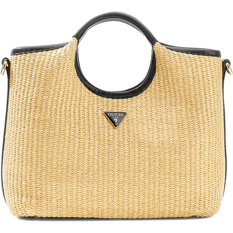 GUESS ψάθινη τσάντα ώμου Kirsten mini