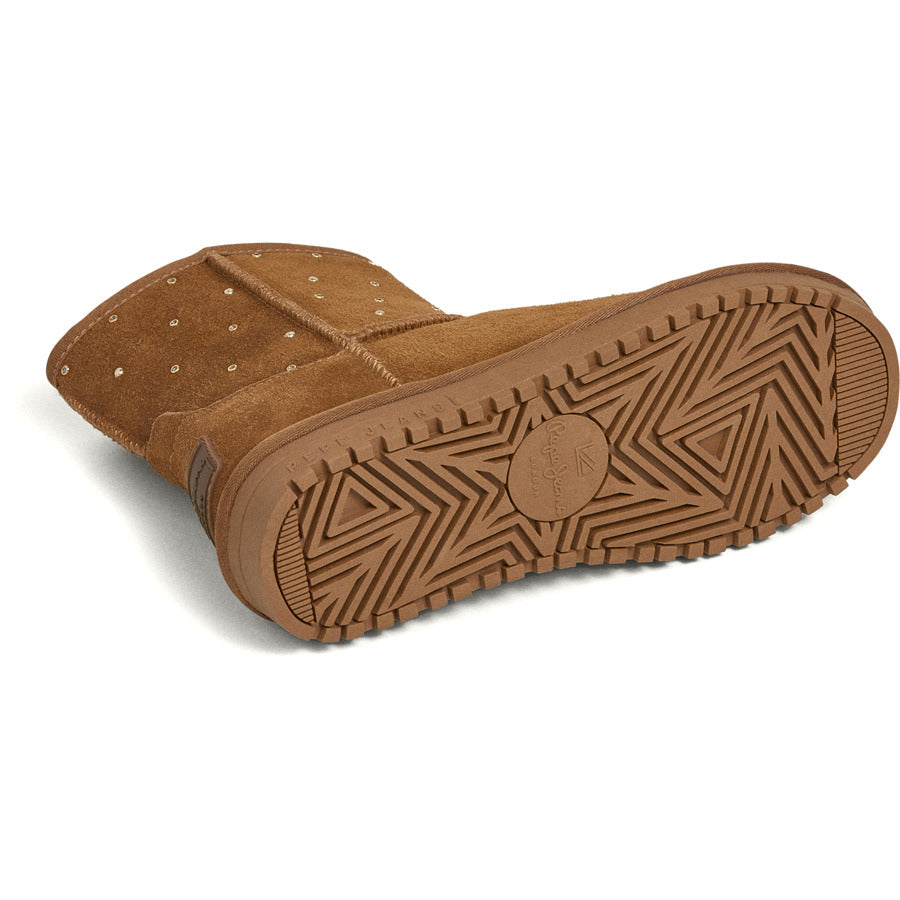 Pepe Jeans δερμάτινο κάμελ Australian boot PLS500002