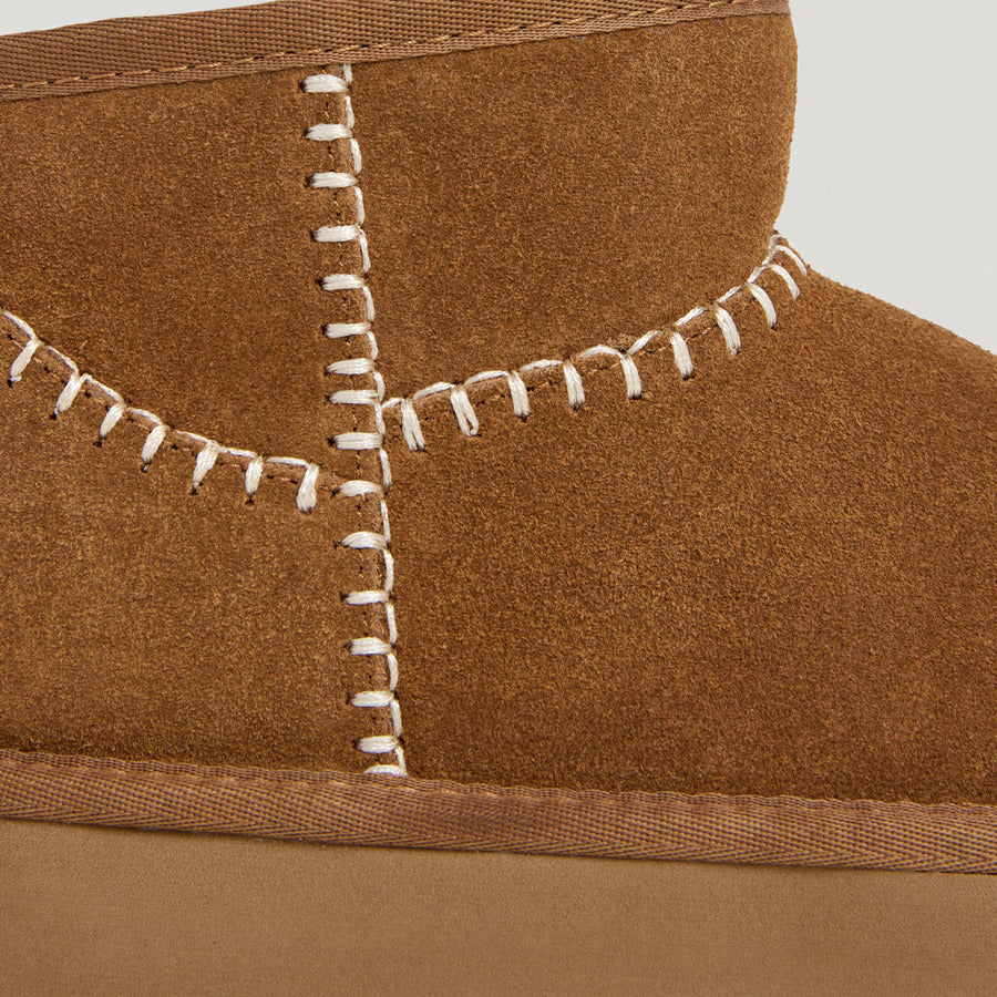 Pepe Jeans δερμάτινο κάμελ Australian boot PLS500004