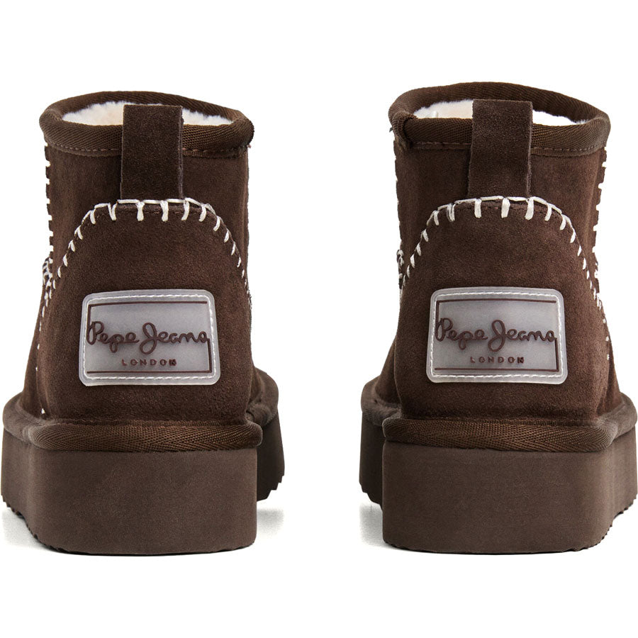 Pepe Jeans δερμάτινο καφέ Australian boot PLS500004