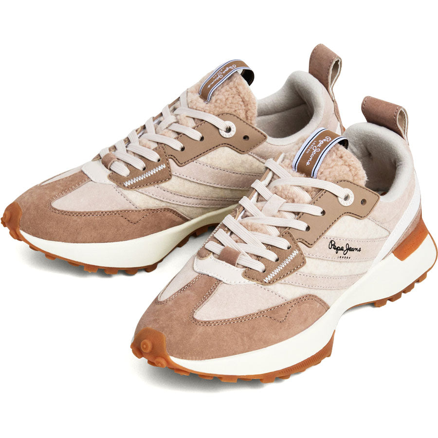 Pepe Jeans μπεζ sneaker LUCKY PLS600069