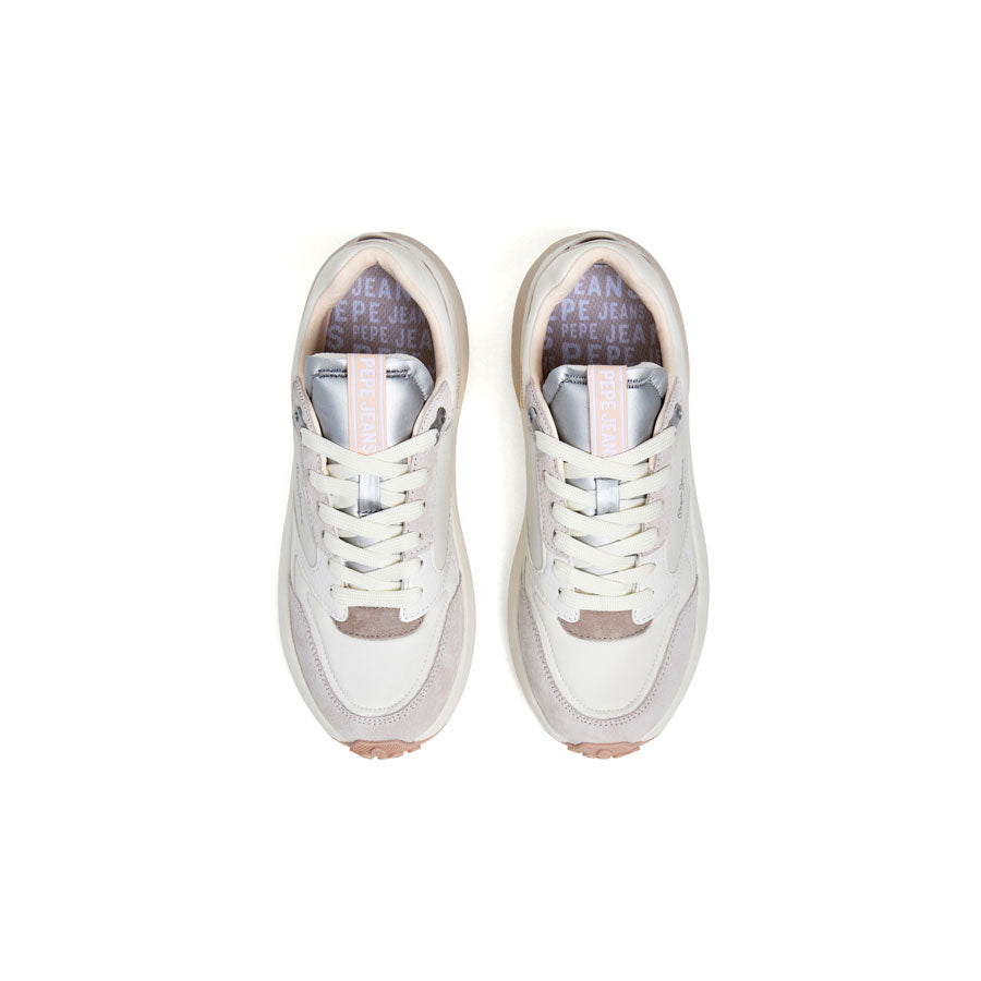 Pepe Jeans λευκό δερμάτινο sneaker WINSLOW PLS600074