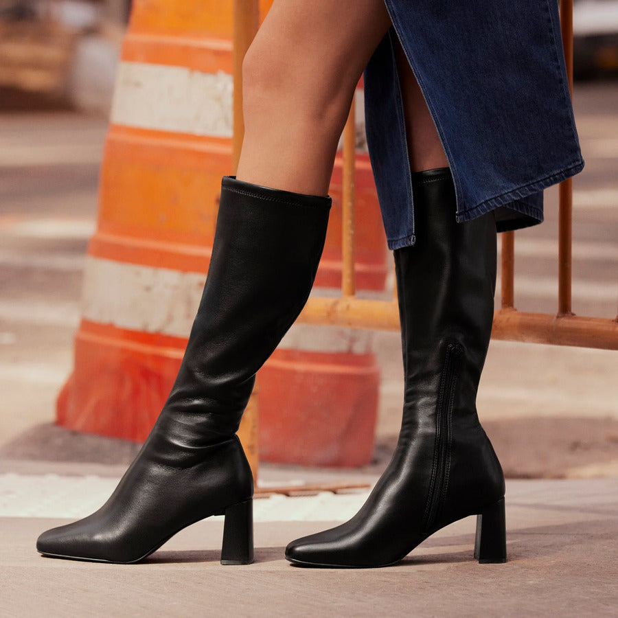 Steve Madden μαύρη μπότα HOLLY