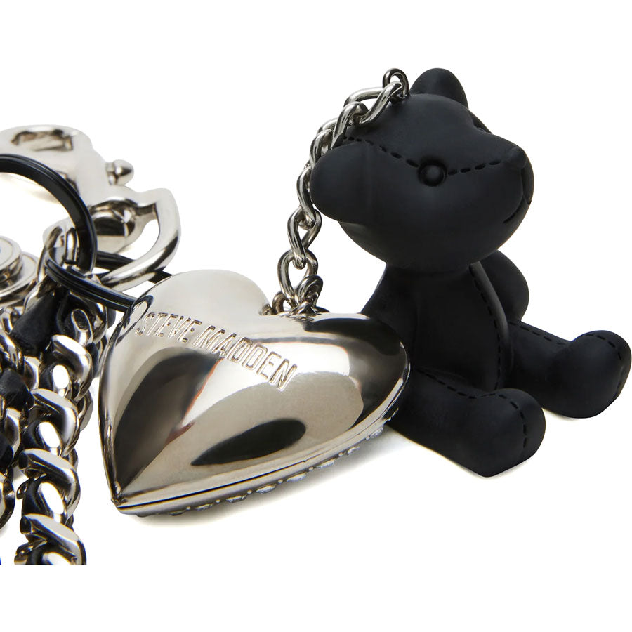 Steve Madden μαύρο μπρελόκ Beary
