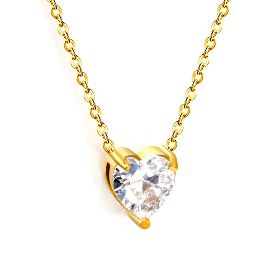 Duestelle κολιέ με επιχρύσωση 18K Clara