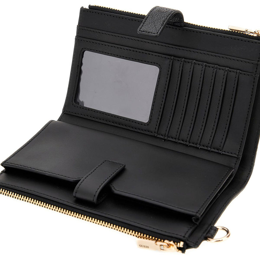 Guess μαύρο πορτοφόλι Laurel SLG Organizer