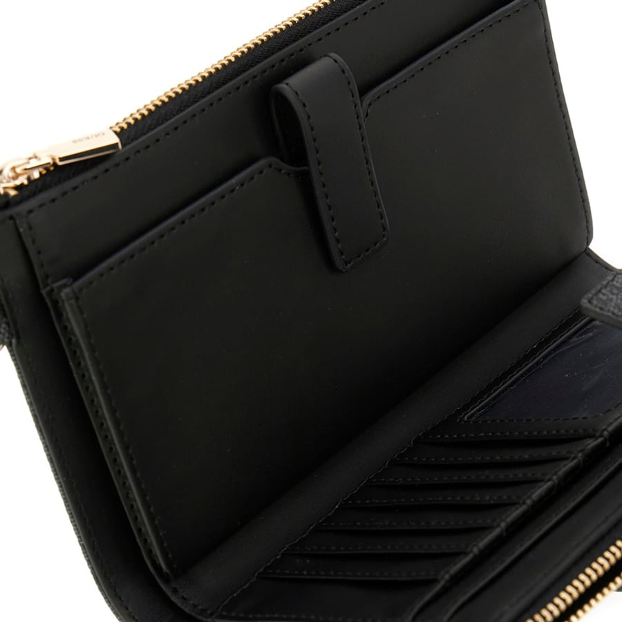 Guess μαύρο πορτοφόλι Laurel SLG Organizer