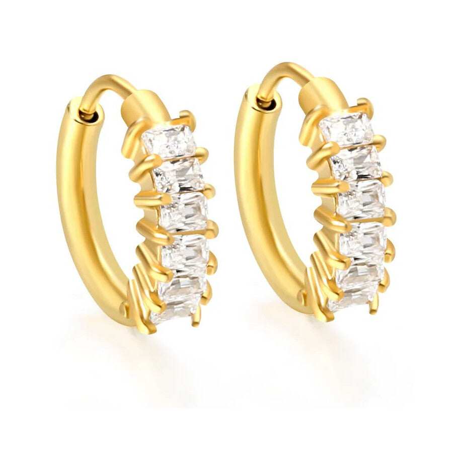 Duestelle σκουλαρίκια με επιχρύσωση 18K PHOEBE
