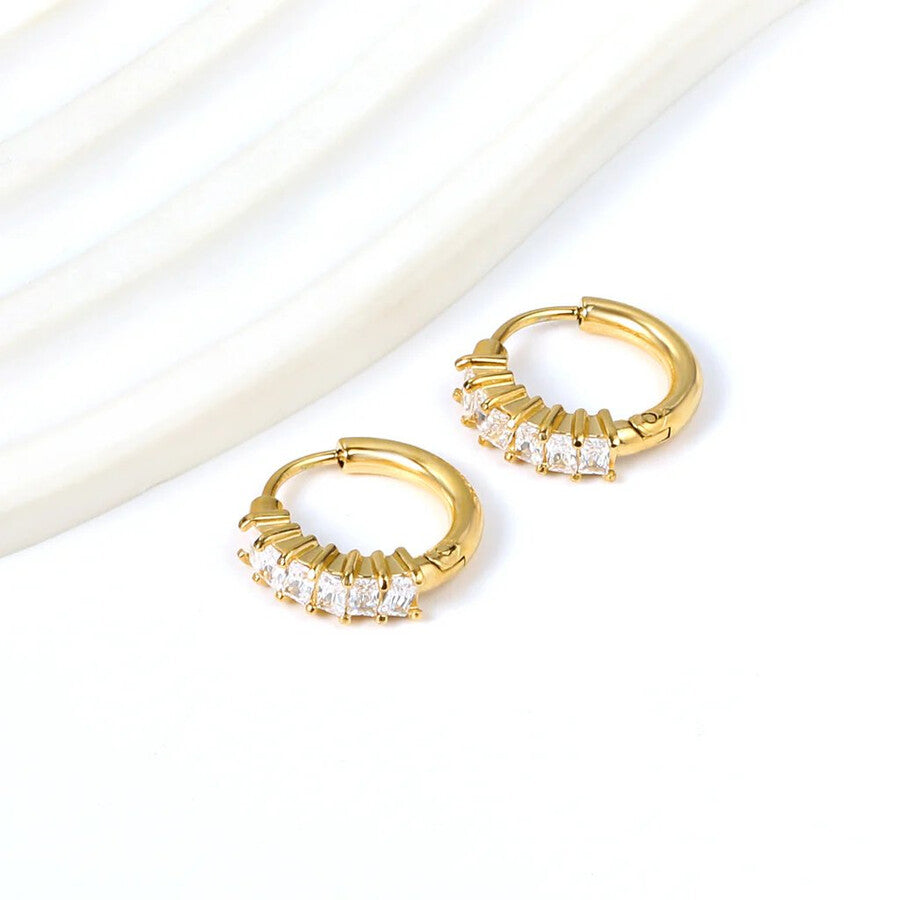 Duestelle σκουλαρίκια με επιχρύσωση 18K PHOEBE