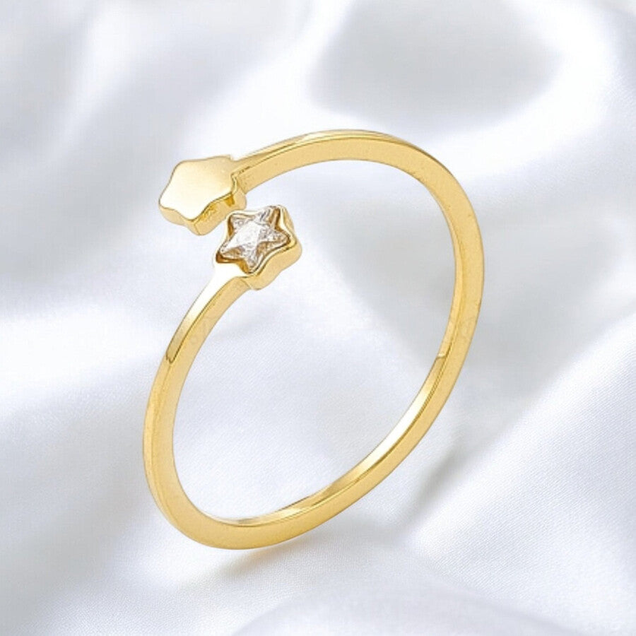 Duestelle δακτυλίδι με επιχρύσωση 18K Stellar